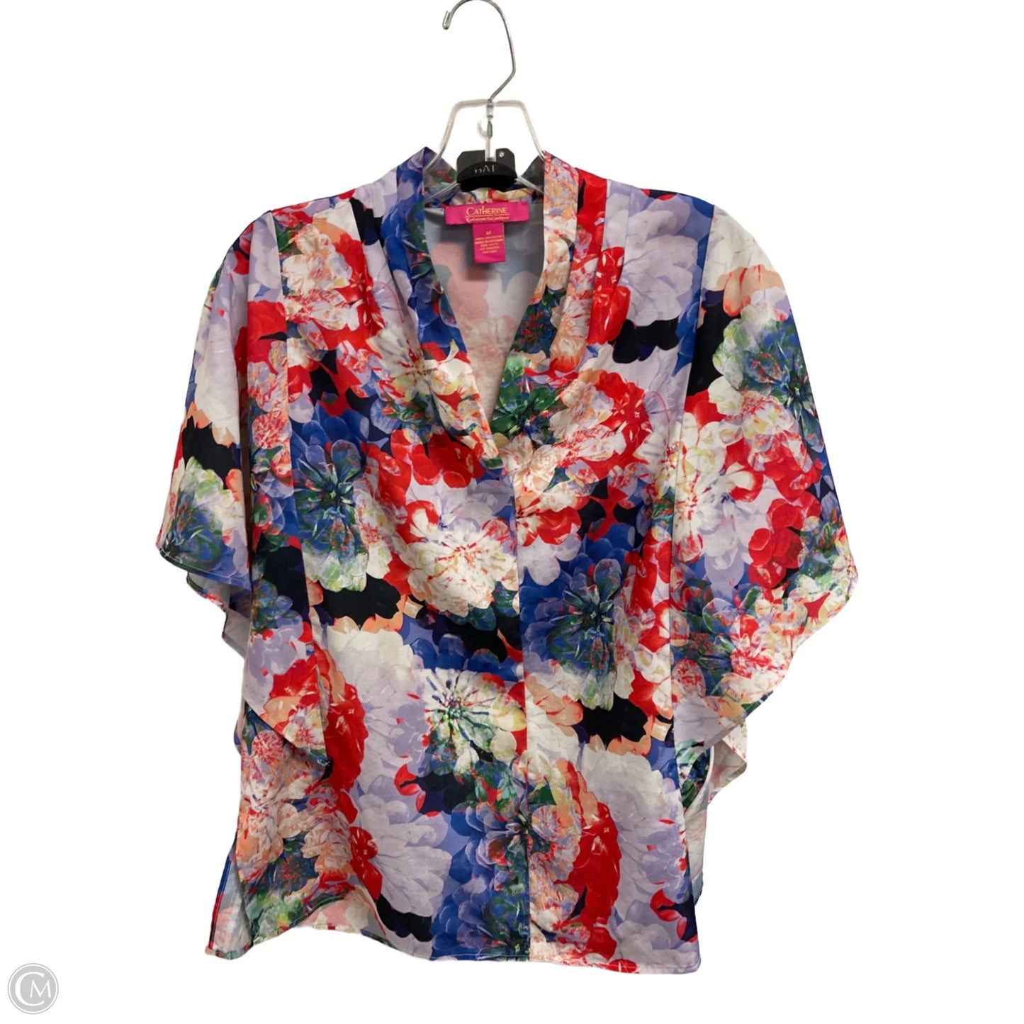 Top Short Sleeve By Catherine Malandrino In Floral Print, Size: M