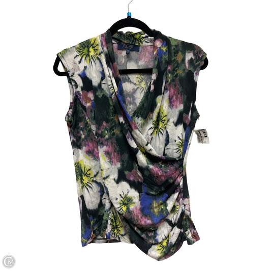 Top Sleeveless By Rachel Roy In Green & Purple, Size: M