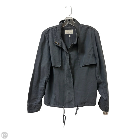 Jacket Utility By Caslon In Grey, Size: S