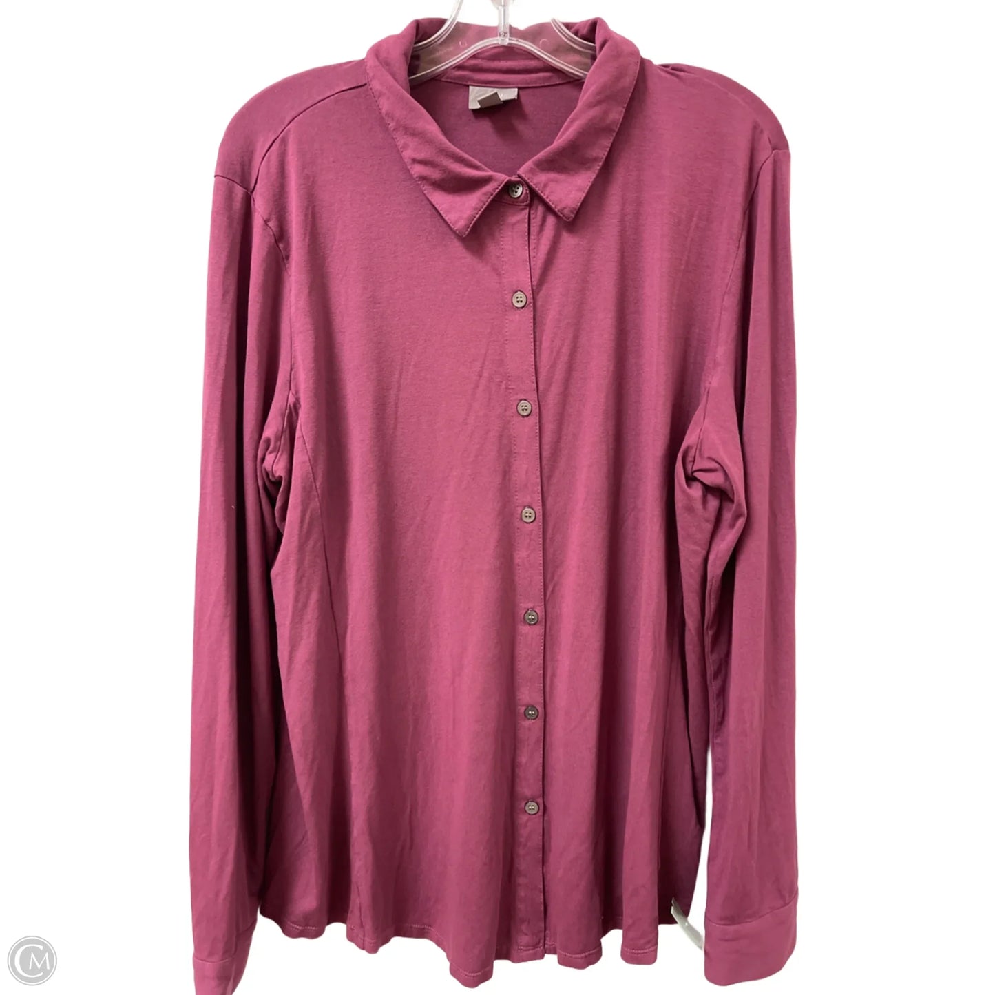 Blouse Long Sleeve By J. Jill In Purple, Size: Xl