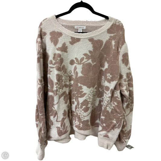 Sweater By Liz Claiborne In Pink, Size: 3x