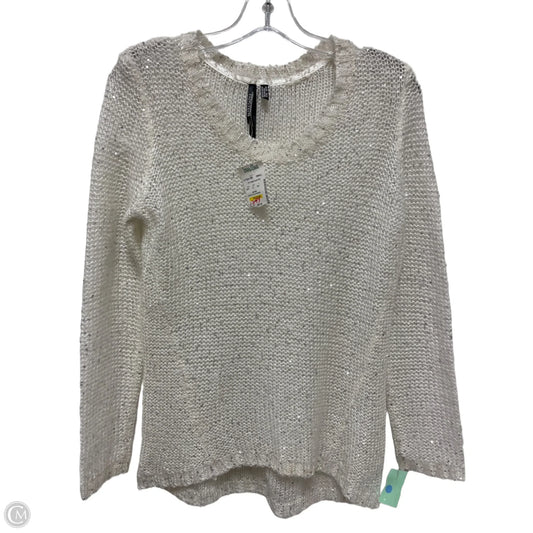 Sweater By Clothes Mentor In White, Size: S