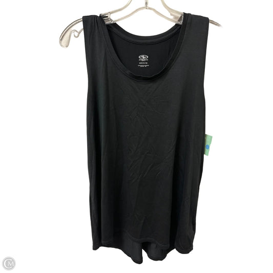 Athletic Tank Top By Athletic Works In Black, Size: L