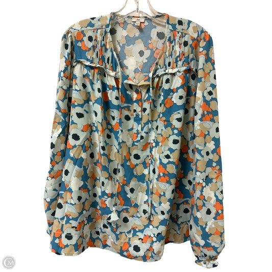 Top Long Sleeve By Joie In Blue, Size: Xl