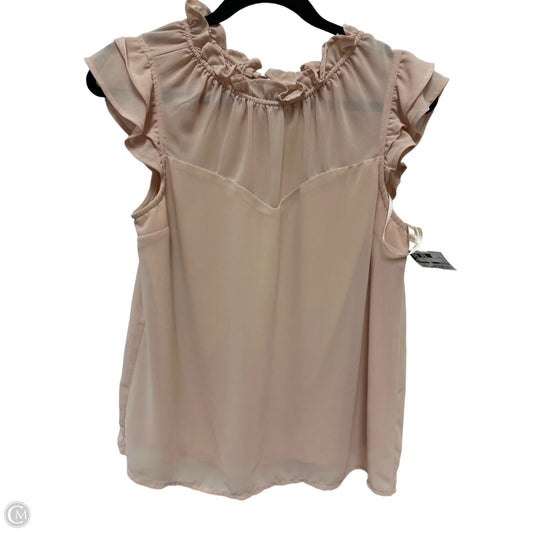 Top Short Sleeve By Monteau In Pink, Size: M