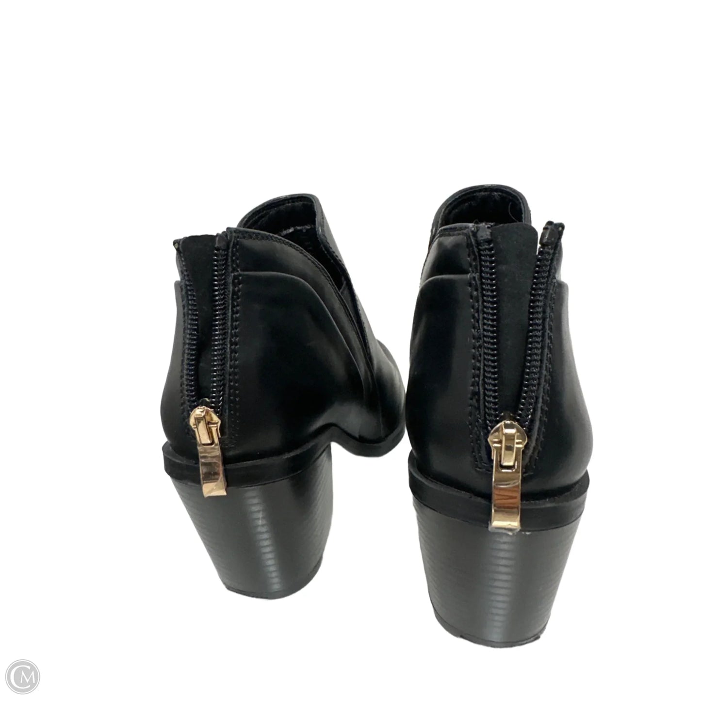 Boots Ankle Heels By Versona In Black, Size: 7.5