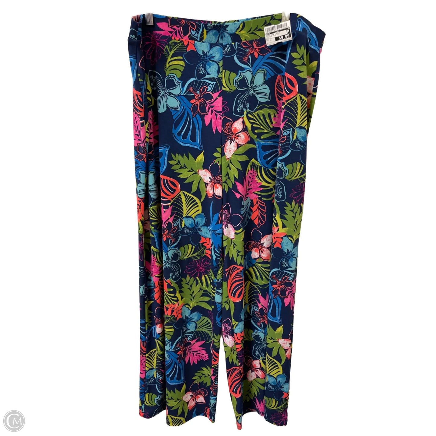 Pants Wide Leg By Cato In Tropical Print, Size: 18