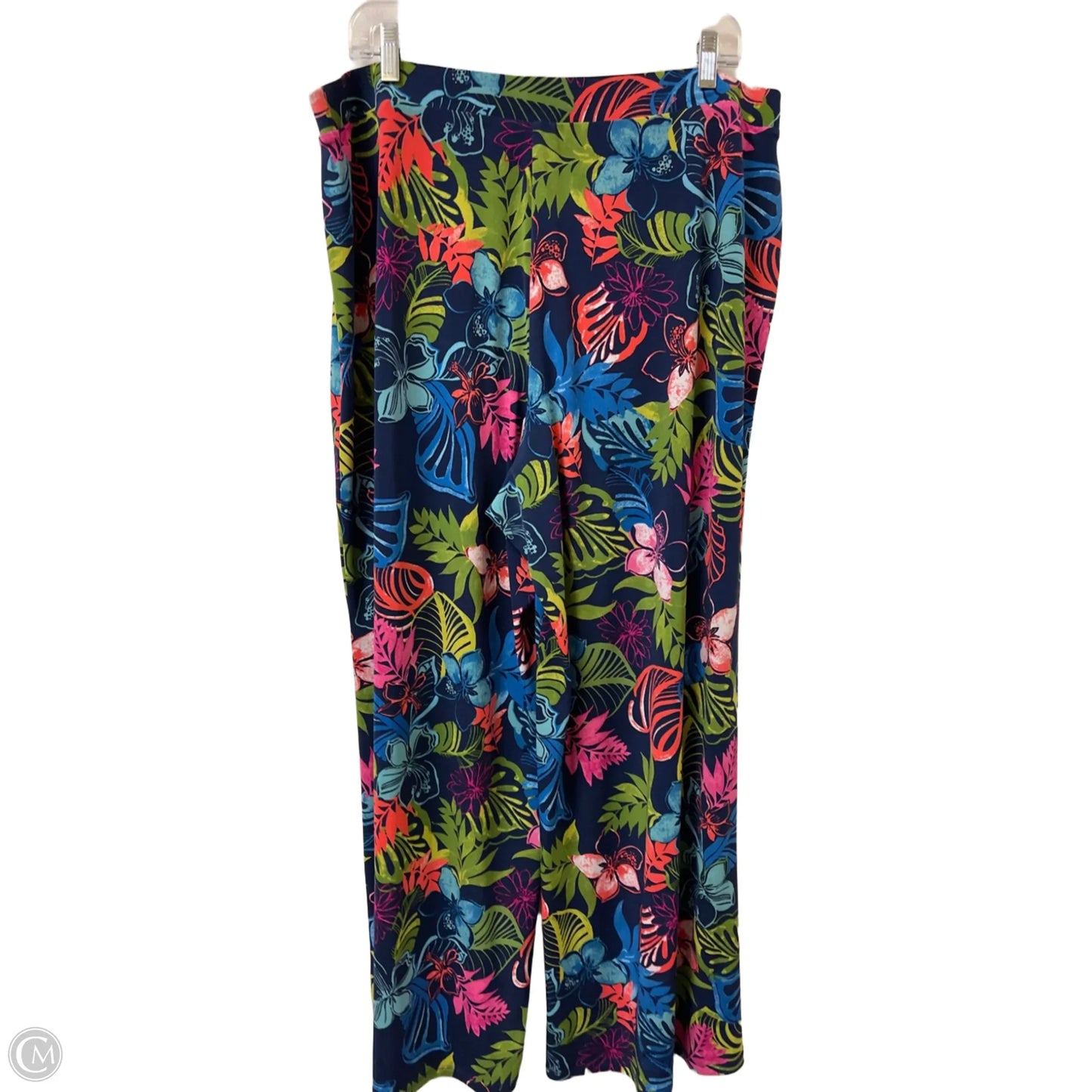 Pants Wide Leg By Cato In Tropical Print, Size: 18