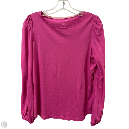 Top Long Sleeve By Boden In Pink, Size: M