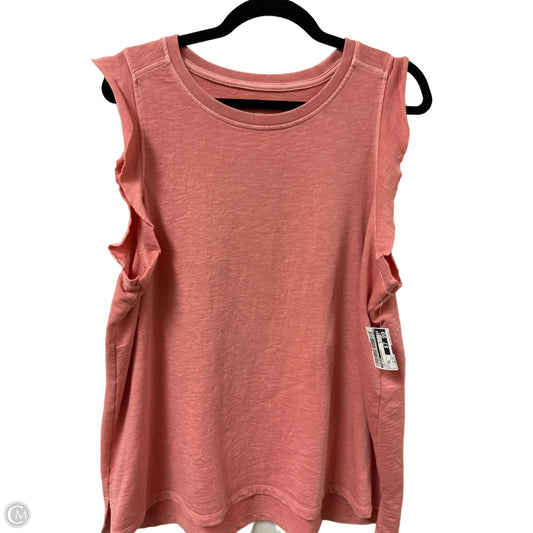 Top Sleeveless By Sonoma In Pink, Size: 1x