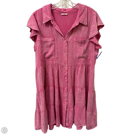 Dress Casual Short By Jodifl In Pink, Size: L