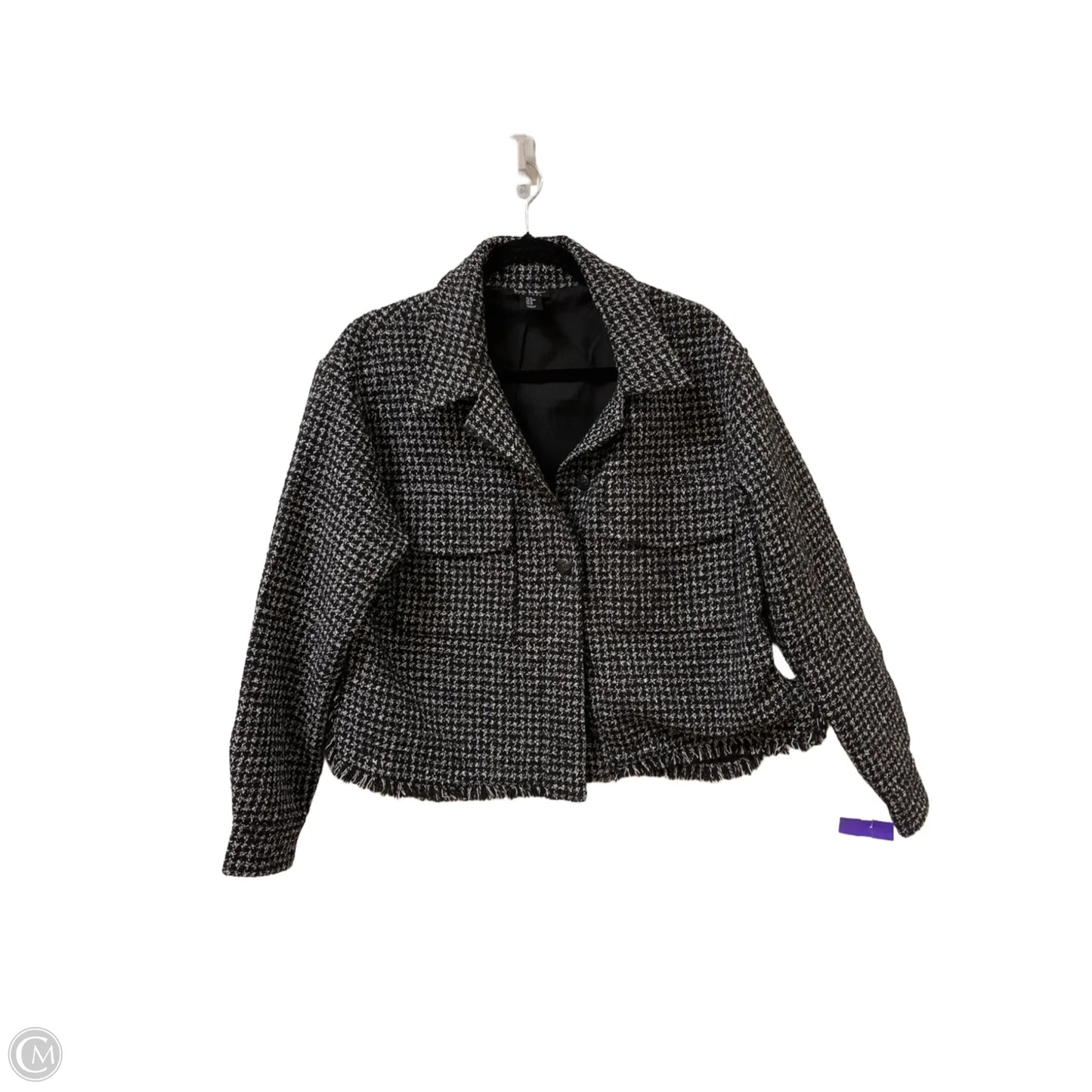 Blazer By Nicole By Nicole Miller In Black & White, Size: M