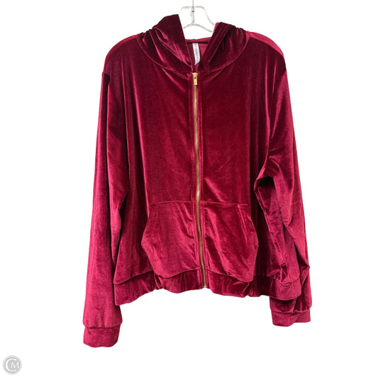 Athletic Jacket By Fabletics In Red, Size: 2x