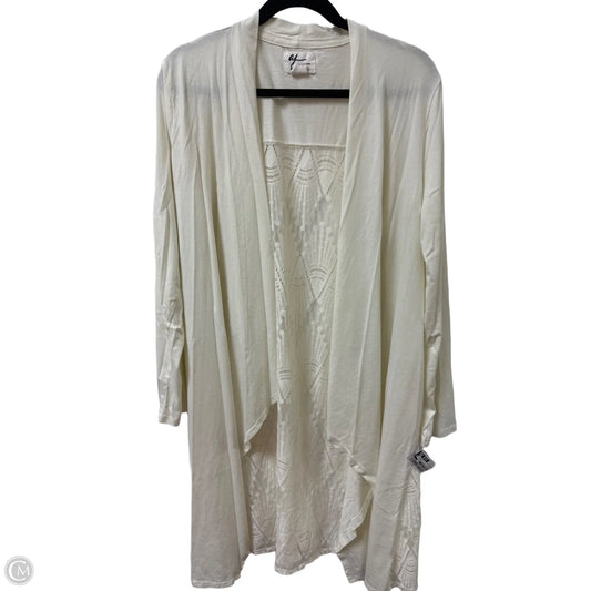 Sweater Cardigan By Andrea Jovine In White, Size: Xl