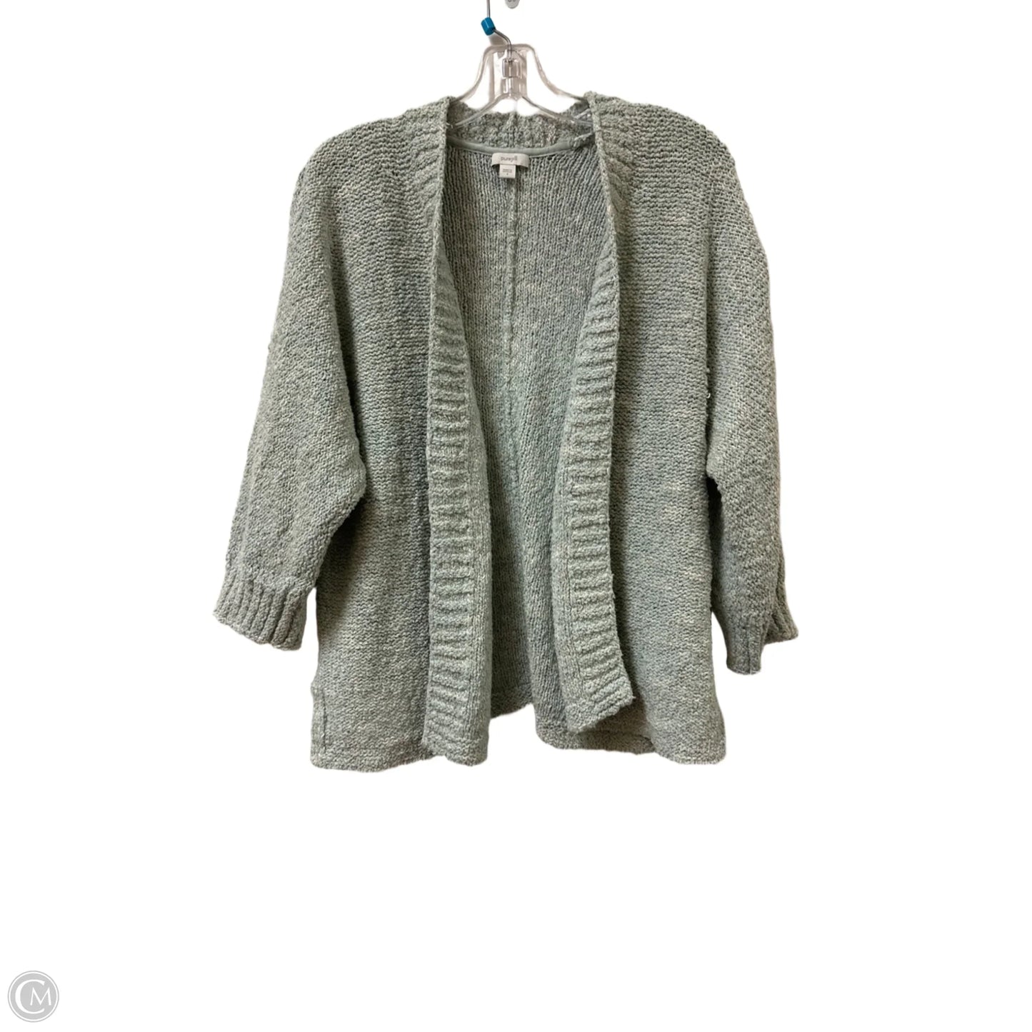 Sweater Cardigan By Pure Jill In Blue, Size: S