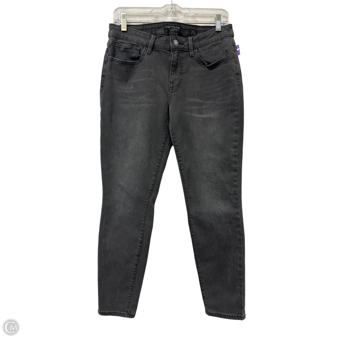 Jeans Skinny By Lucky Brand In Grey Denim, Size: 10