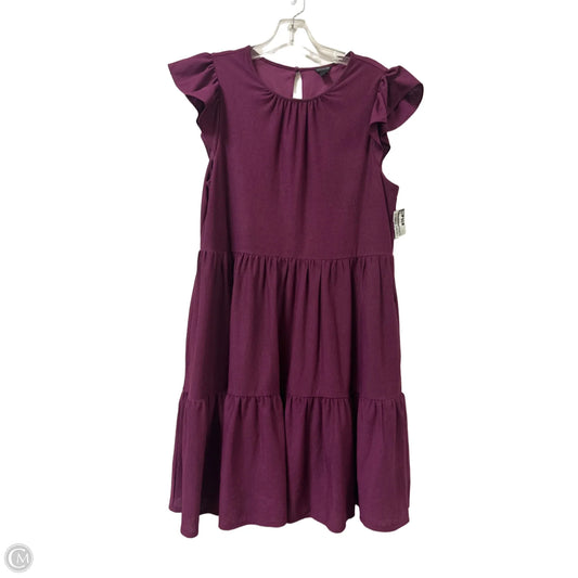 Dress Casual Short By Ann Taylor In Purple, Size: M