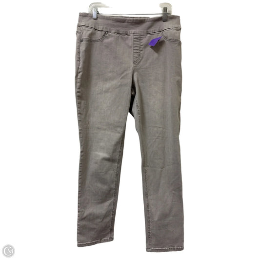 Jeans Skinny By Chicos In Grey Denim, Size: 12