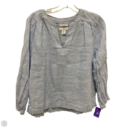Top Long Sleeve Designer By Halston In Blue, Size: M
