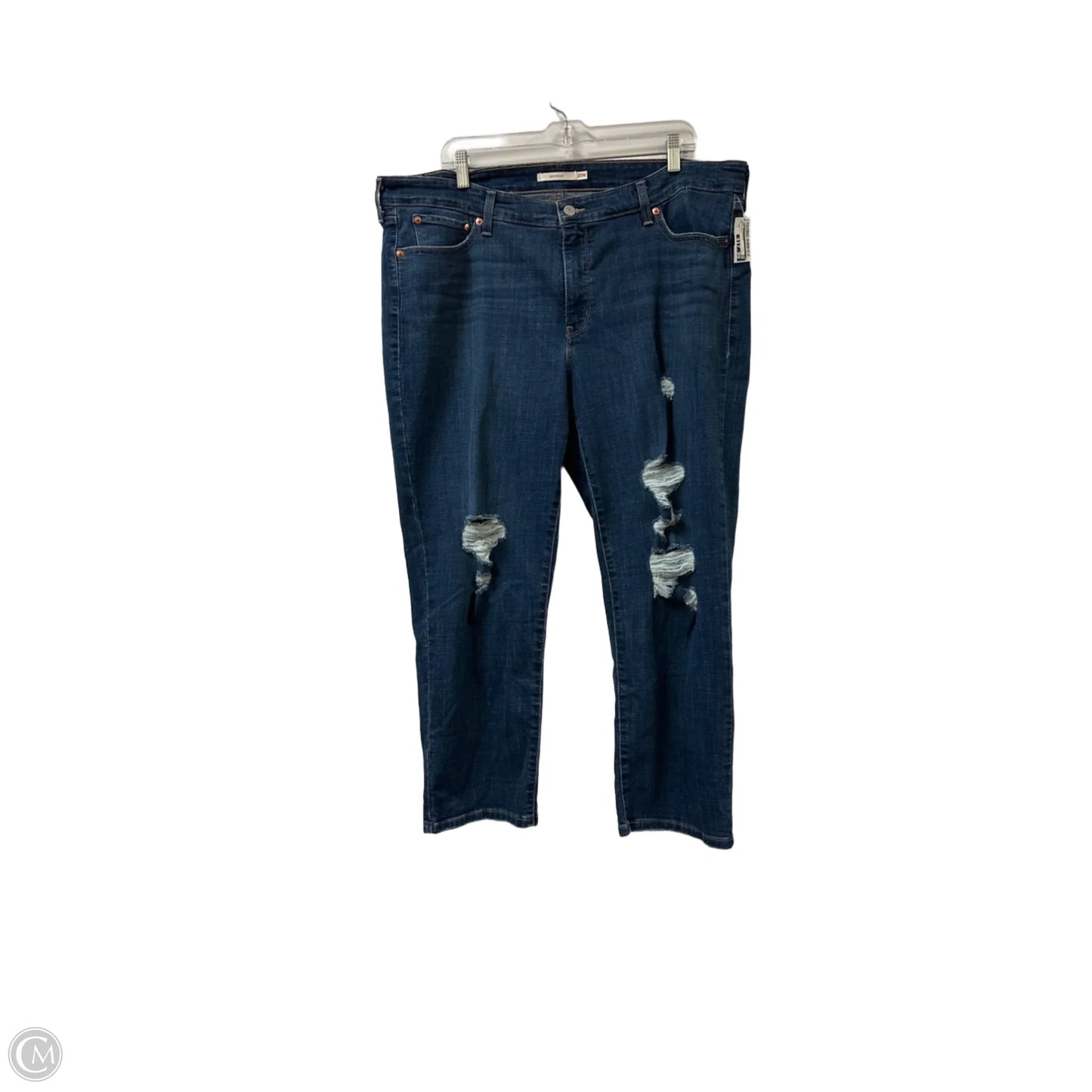 Jeans Boyfriend By Levis In Blue Denim, Size: 20