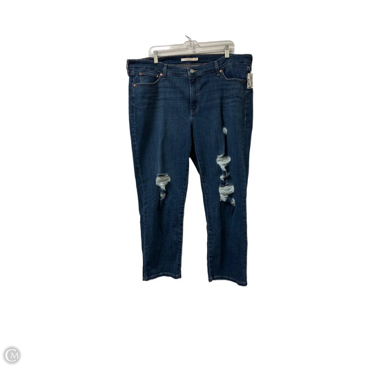 Jeans Boyfriend By Levis In Blue Denim, Size: 20