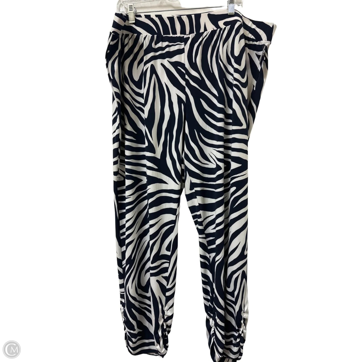 Pants Wide Leg By Chicos In Blue & White, Size: 20