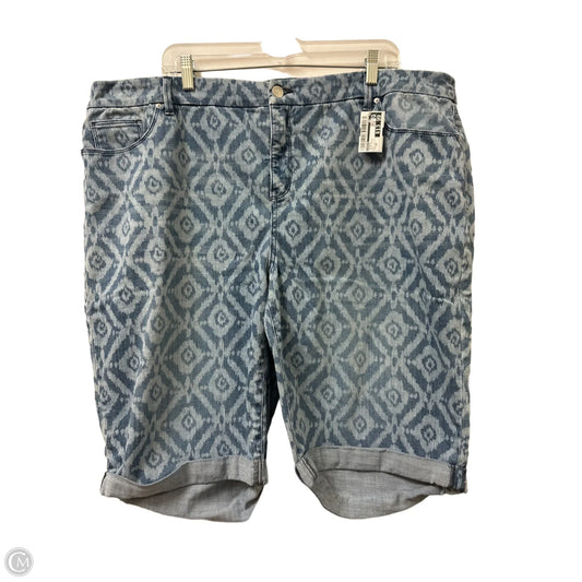 Shorts By Chicos In Blue Denim, Size: 20