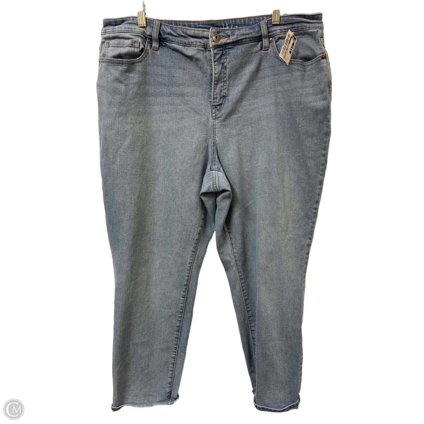 Jeans Straight By Style And Company In Blue Denim, Size: 18