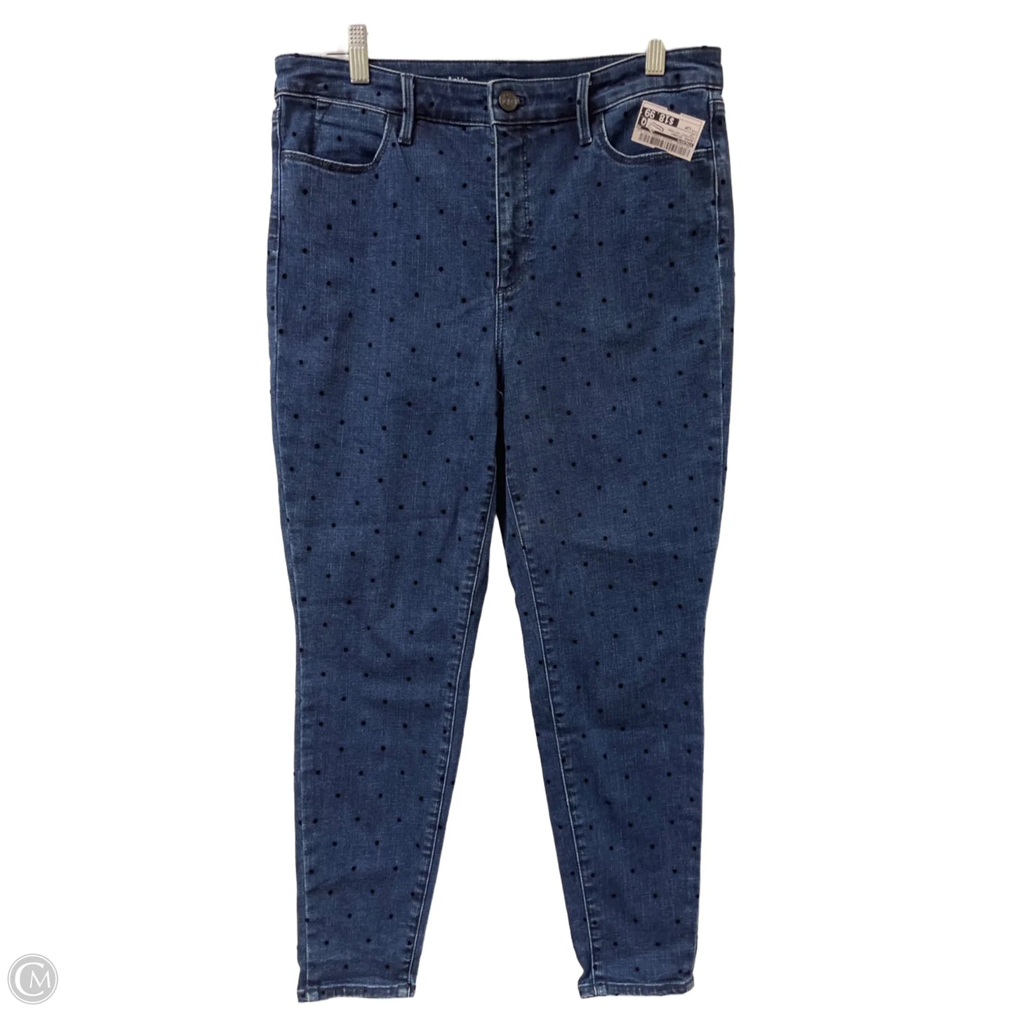 Jeans Skinny By Talbots In Polkadot Pattern, Size: 12p