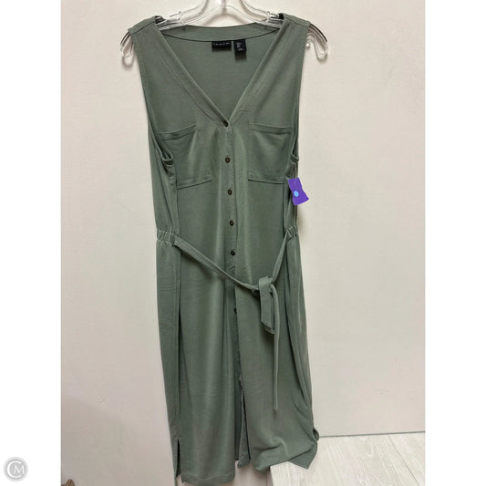 Dress Casual Midi By Tahari By Arthur Levine In Green, Size: L