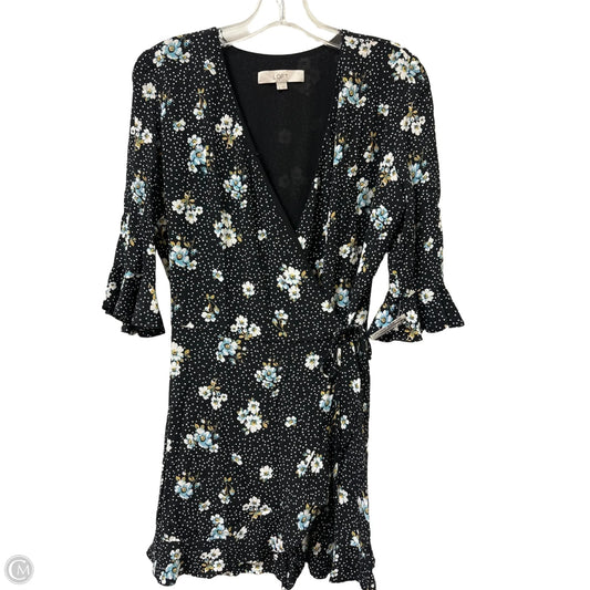 Dress Casual Short By Loft In Floral Print, Size: Xs