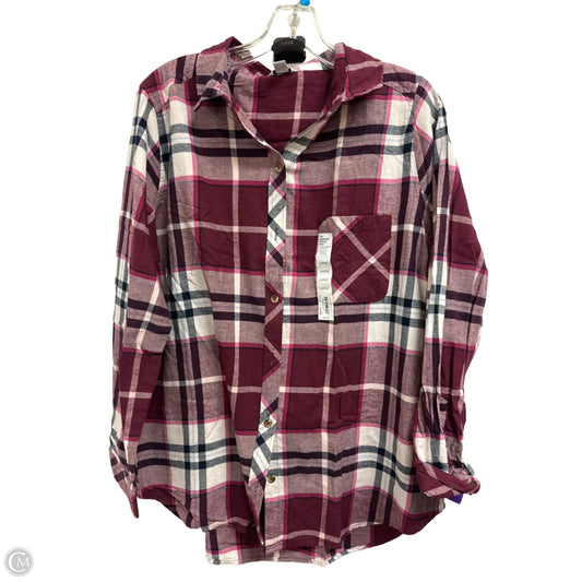 Blouse Long Sleeve By Sonoma In Purple, Size: L
