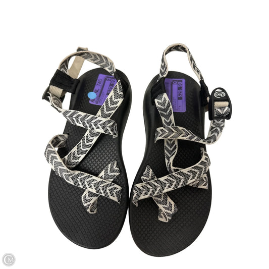 Sandals Flats By Chacos In Black & White, Size: 8