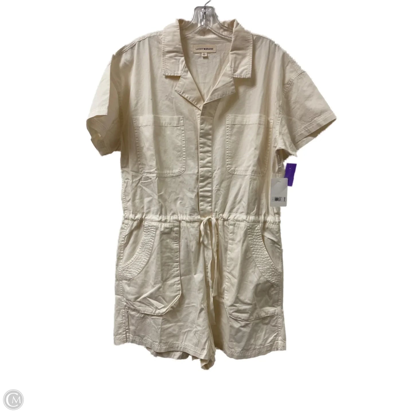 Romper By Lucky Brand In Cream, Size: L