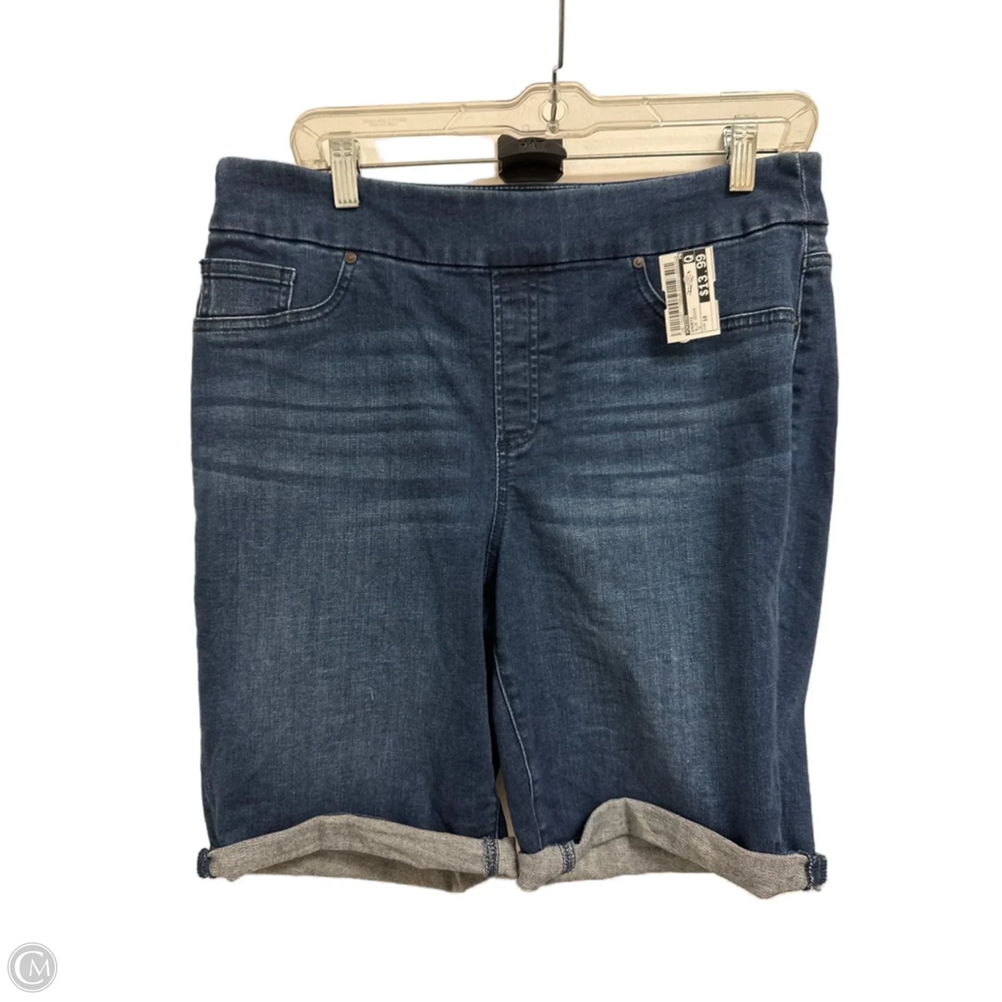 Shorts By Chicos In Blue Denim, Size: 10