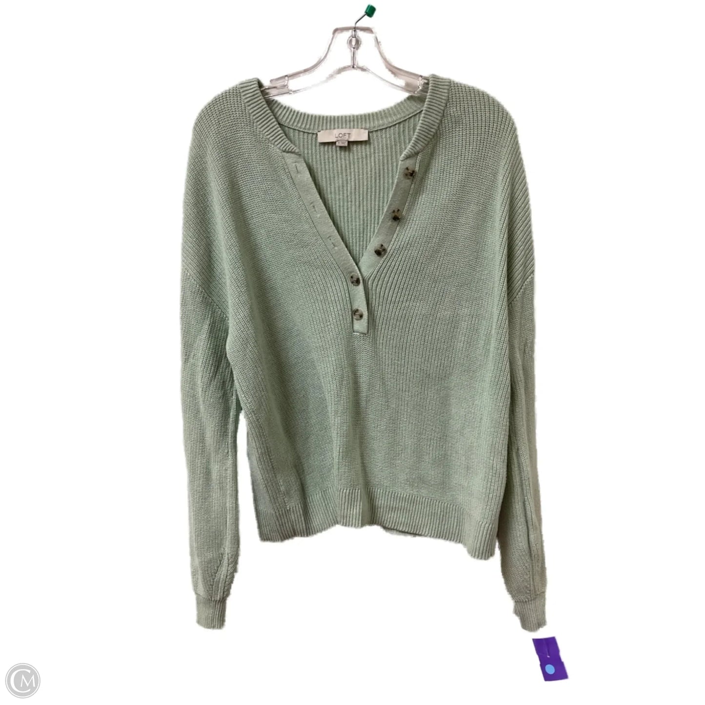 Sweater By Loft In Green, Size: M