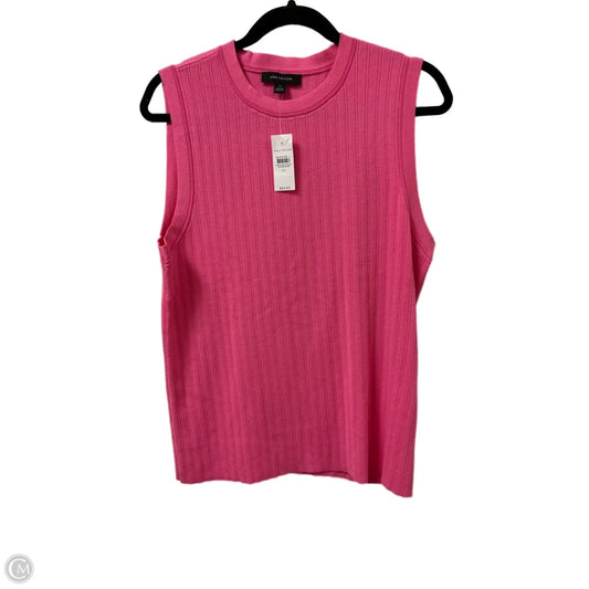 Top Sleeveless By Ann Taylor In Pink, Size: Xl