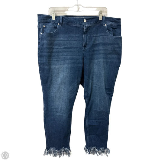 Jeans Skinny By Cato In Blue Denim, Size: 18
