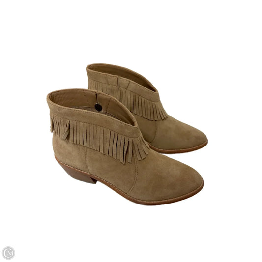Boots Ankle Flats By Joie In Cream, Size: 5