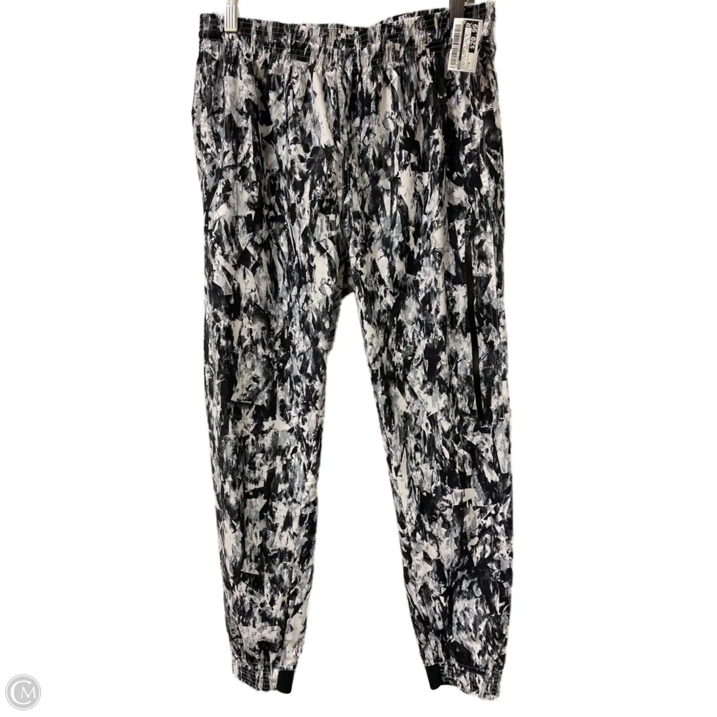 Athletic Pants By Nike In Black & White, Size: M