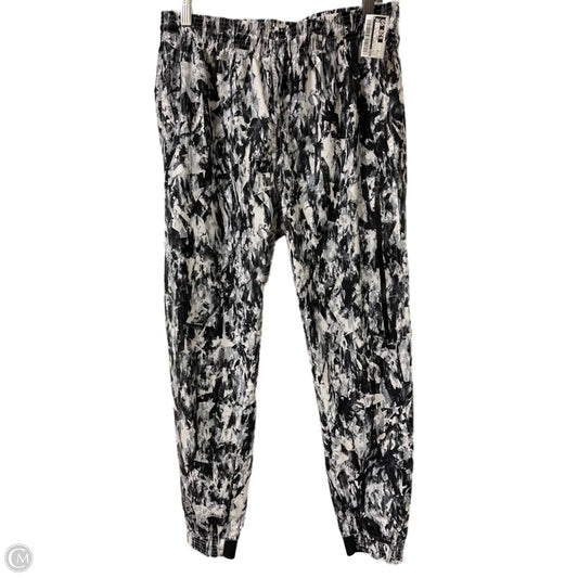 Athletic Pants By Nike In Black & White, Size: M