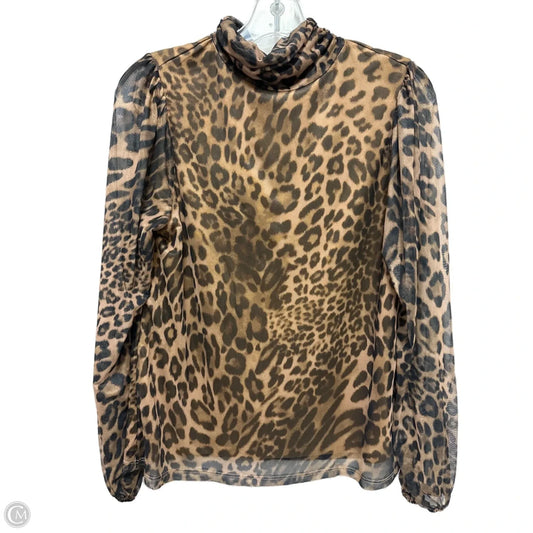 Top Long Sleeve By Wonderly In Animal Print, Size: M