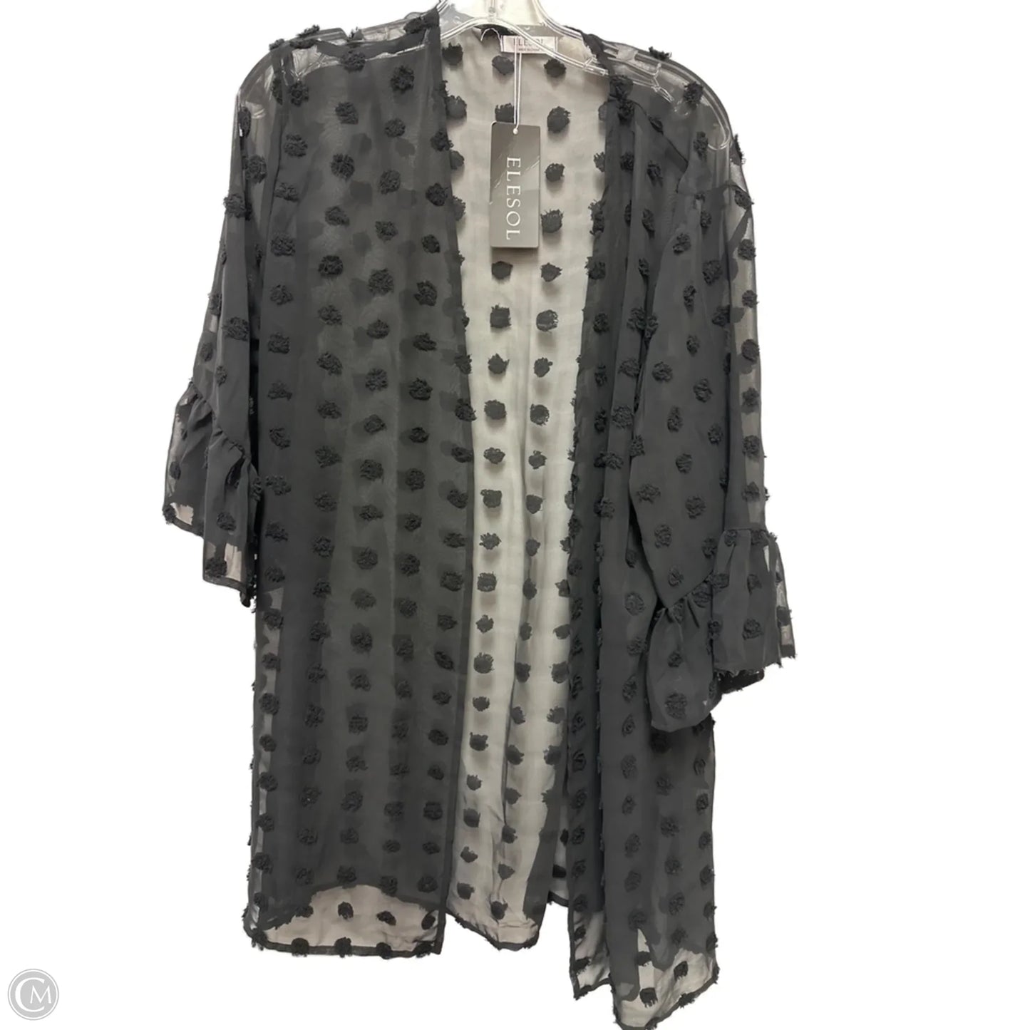 Kimono By Clothes Mentor In Black, Size: M