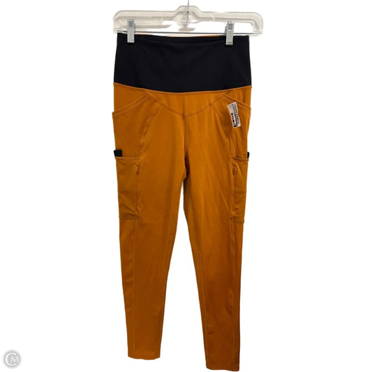 Athletic Leggings By Free People In Black & Yellow, Size: S