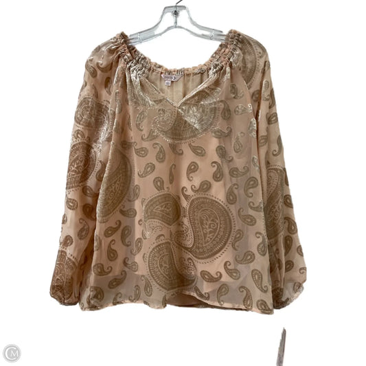 Top 2pc Long Sleeve By Nanette By Nanette Lepore In Cream, Size: M