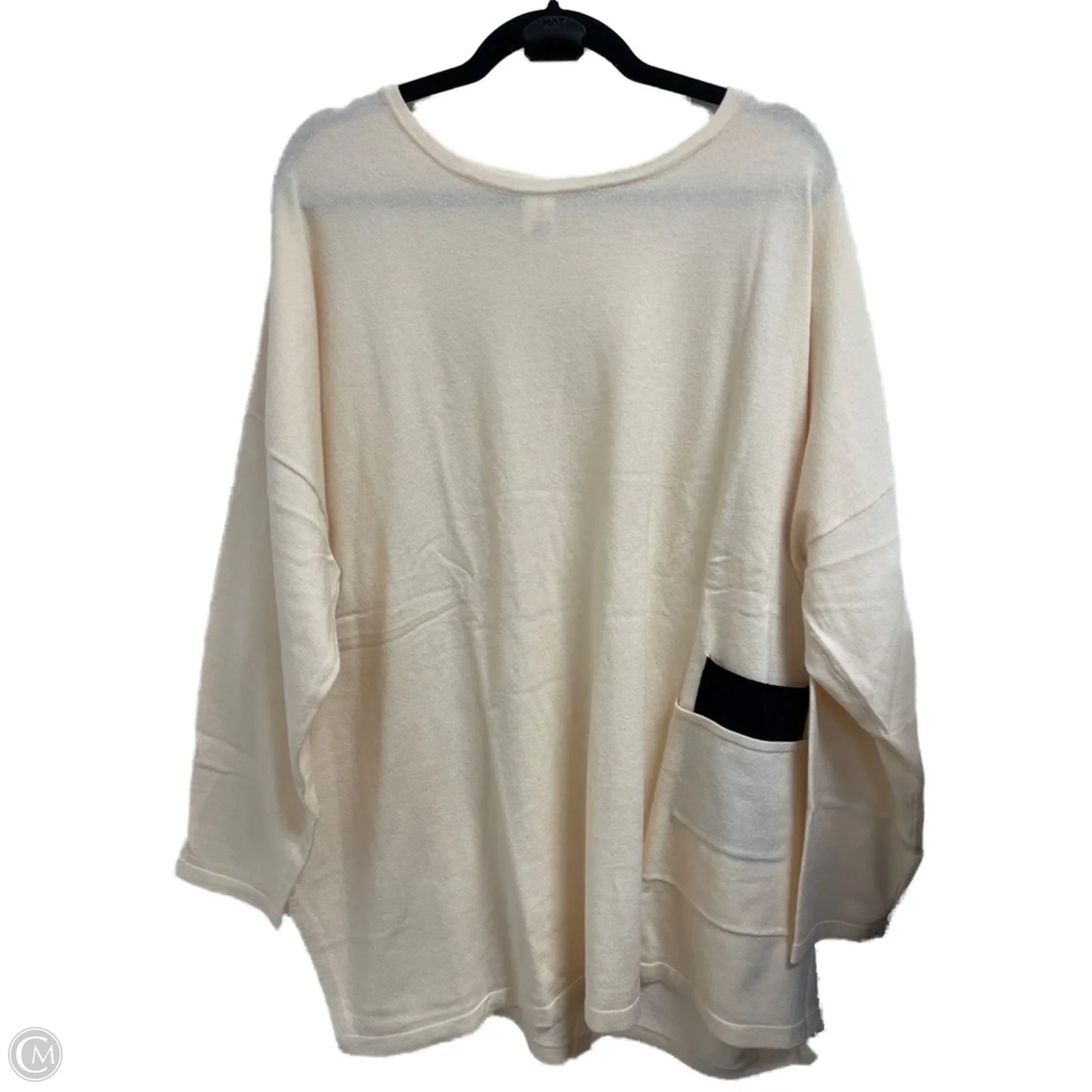 Sweater By Clothes Mentor In Cream, Size: 2x