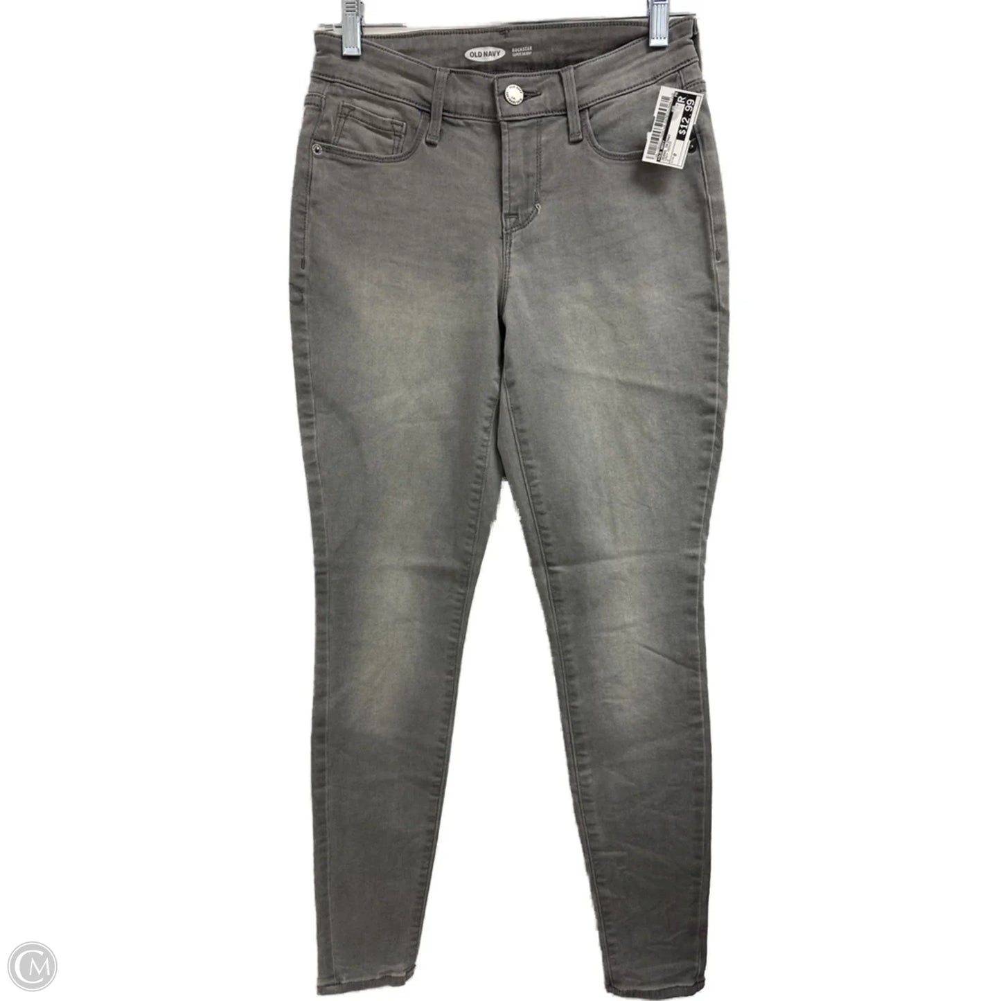 Jeans Skinny By Old Navy In Grey Denim, Size: 0