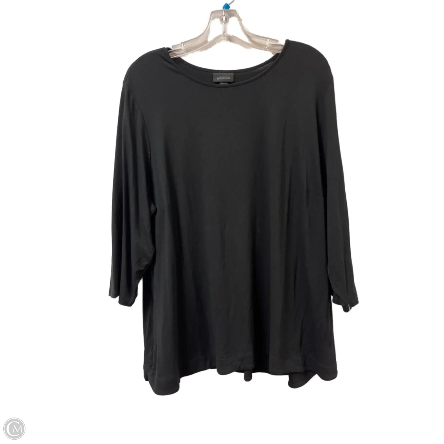 Top Long Sleeve By J. Jill In Black, Size: 2x