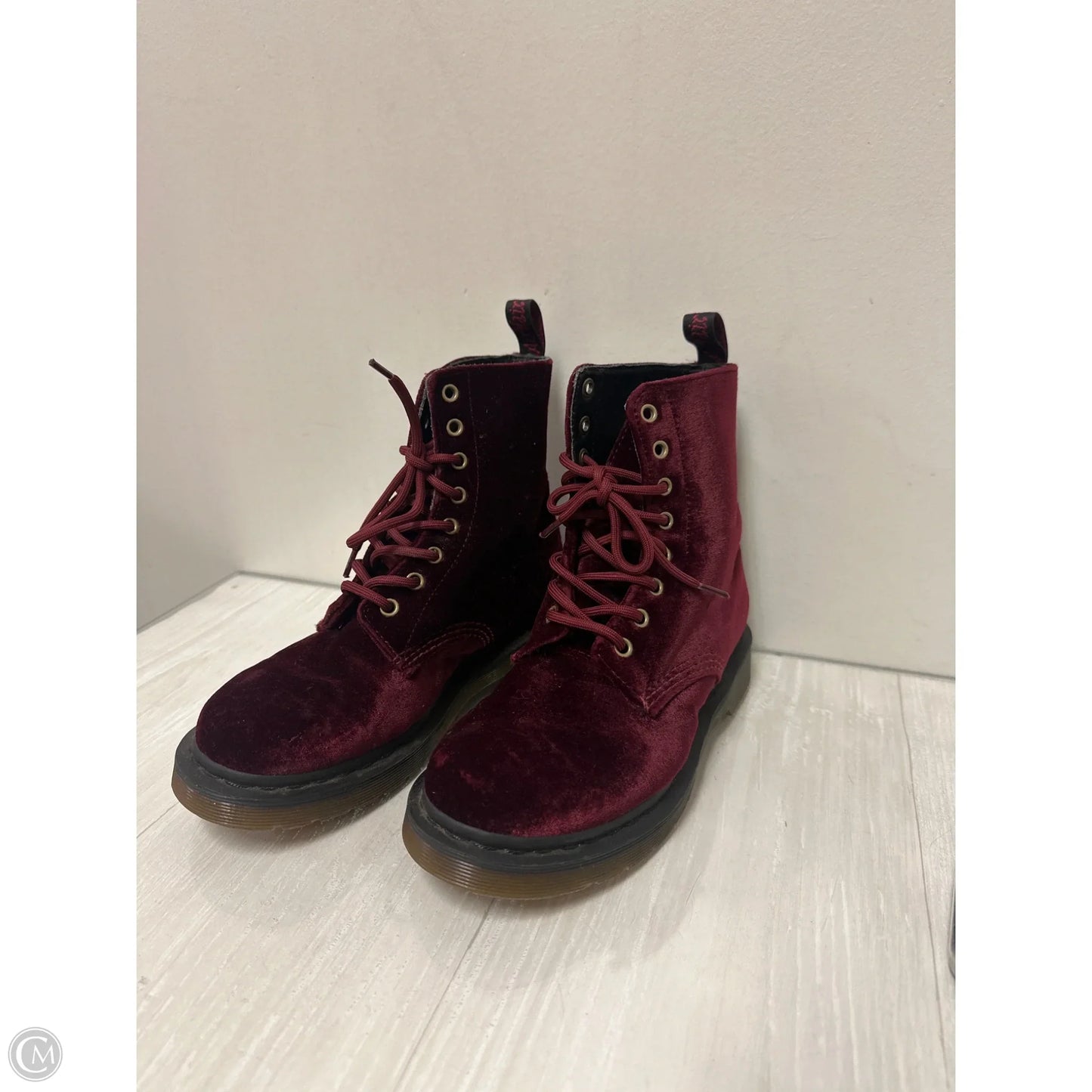 Boots Combat By Dr Martens In Red, Size: 7