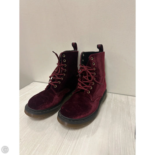 Boots Combat By Dr Martens In Red, Size: 7